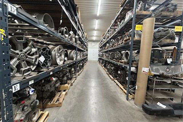 Ace Auto Recyclers - Parts on shelves